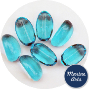 7455-P8 - Craft Pack - Glass Stones - Turquoise Blue
